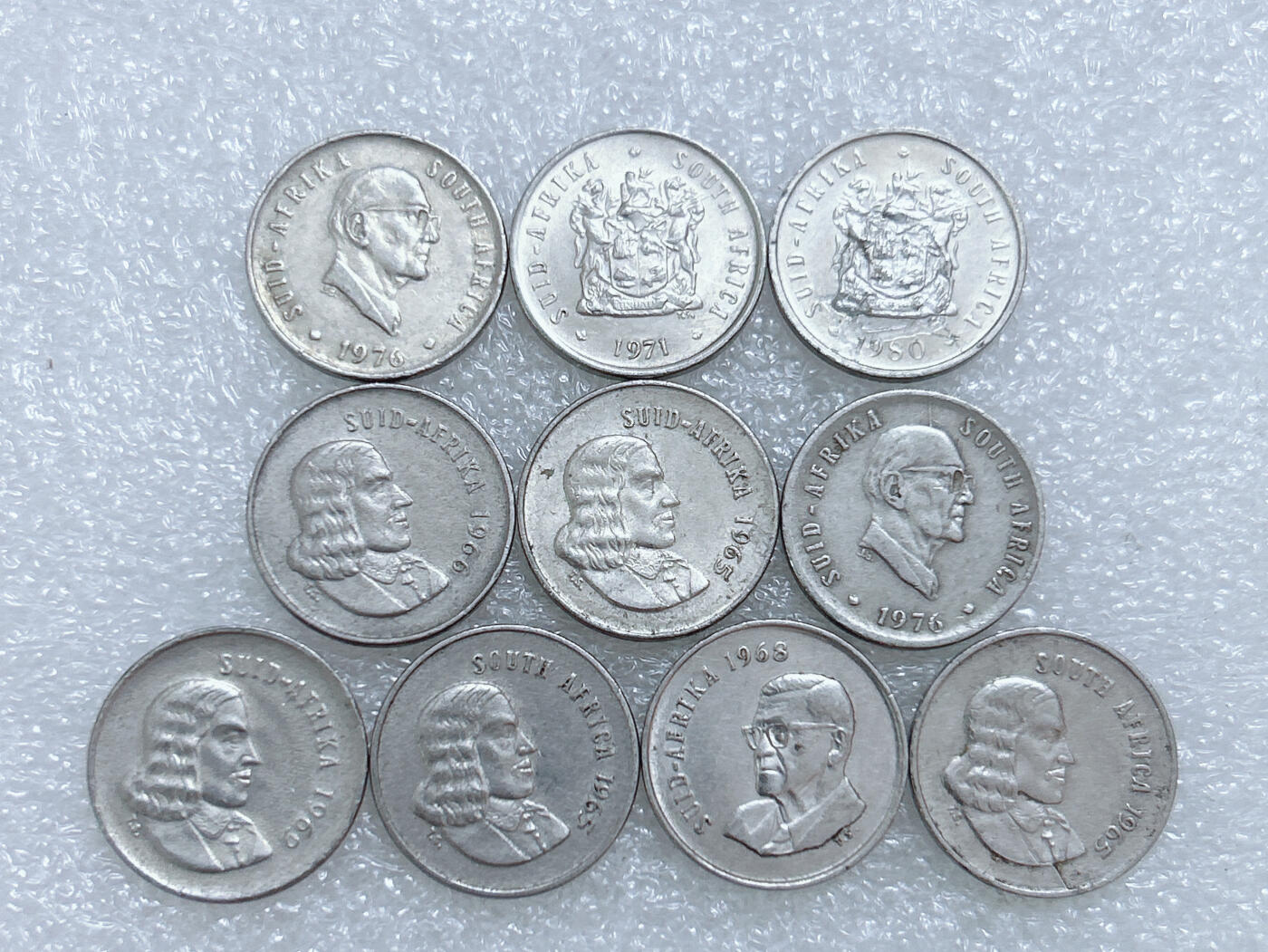 第一海外回流一元起拍收藏 散集专场  第271期 南非5分硬币 10枚