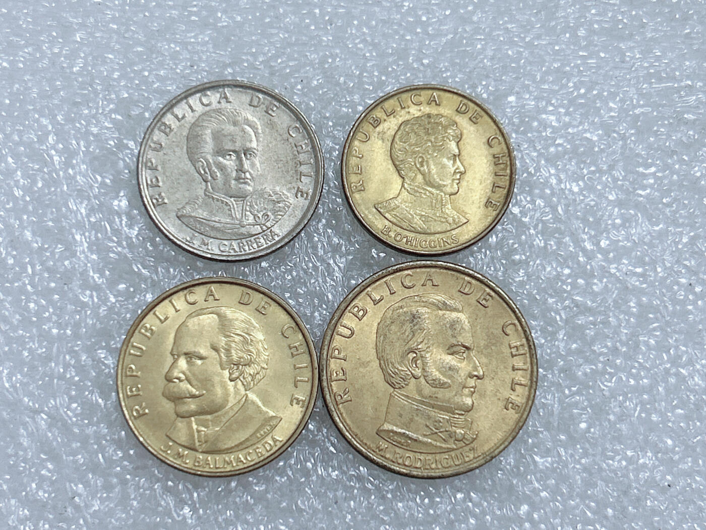第一海外回流一元起拍收藏 散集专场  第271期 智利1971年硬币 4枚 带光品