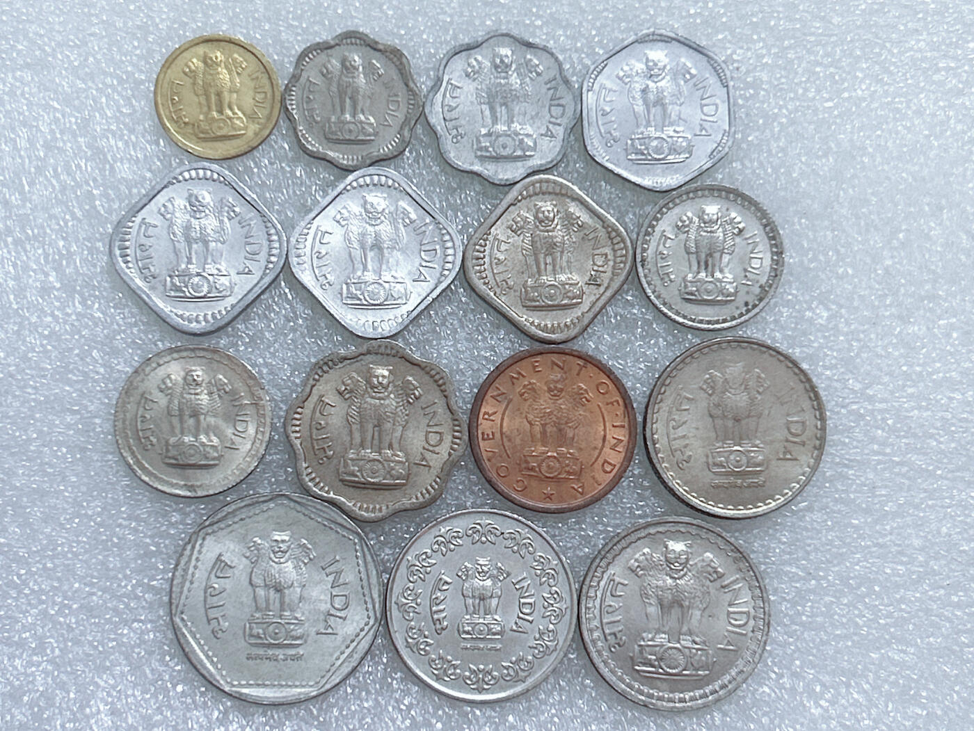 第一海外回流一元起拍收藏 散集专场  第271期 印度硬币 15枚 无重复