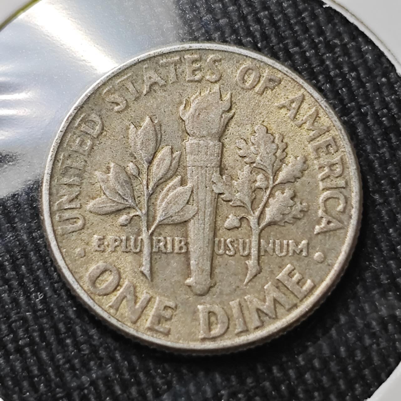 KK钱币收藏小铺 （套币 好品/批量散币 银币）专场  2月预留时间 周末发货   1946美国10分银币 早年份