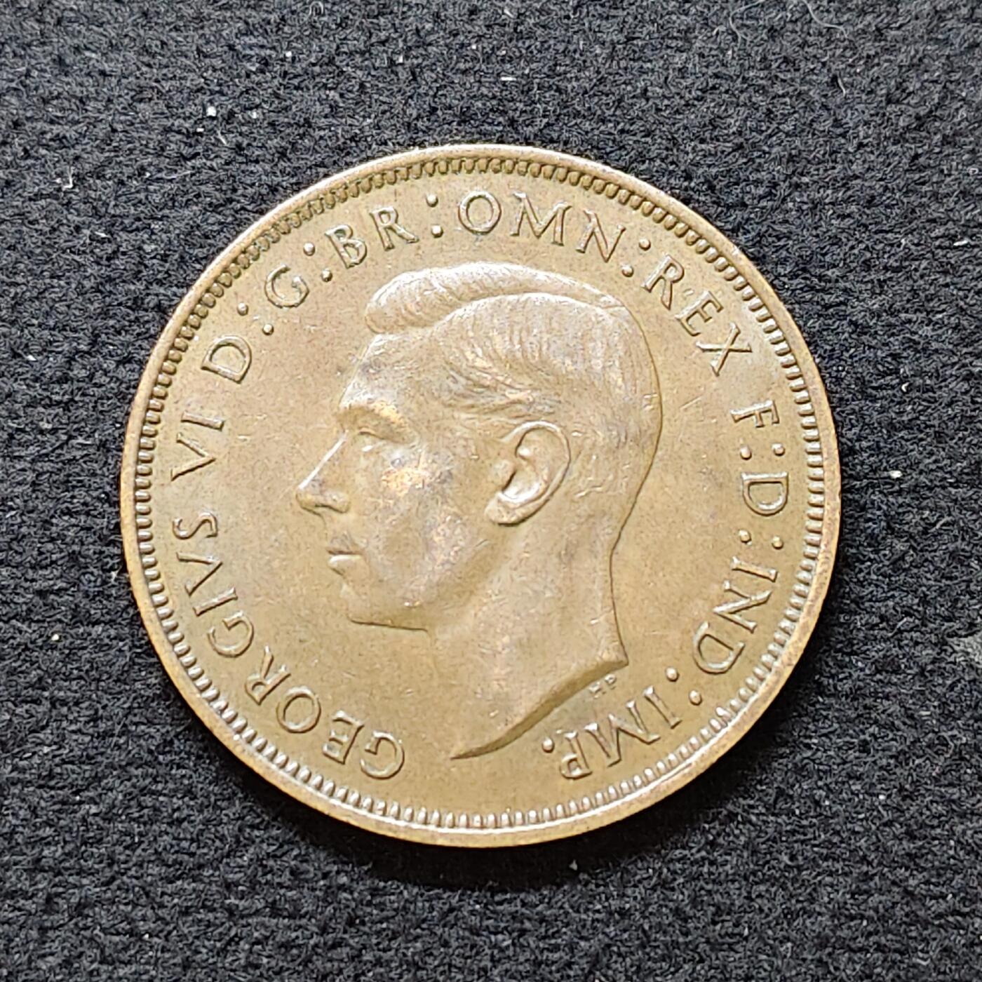 【全场包邮】纯粹捡漏拍480场（免费代拍第17场） 英国1938年乔治六世1便士铜币