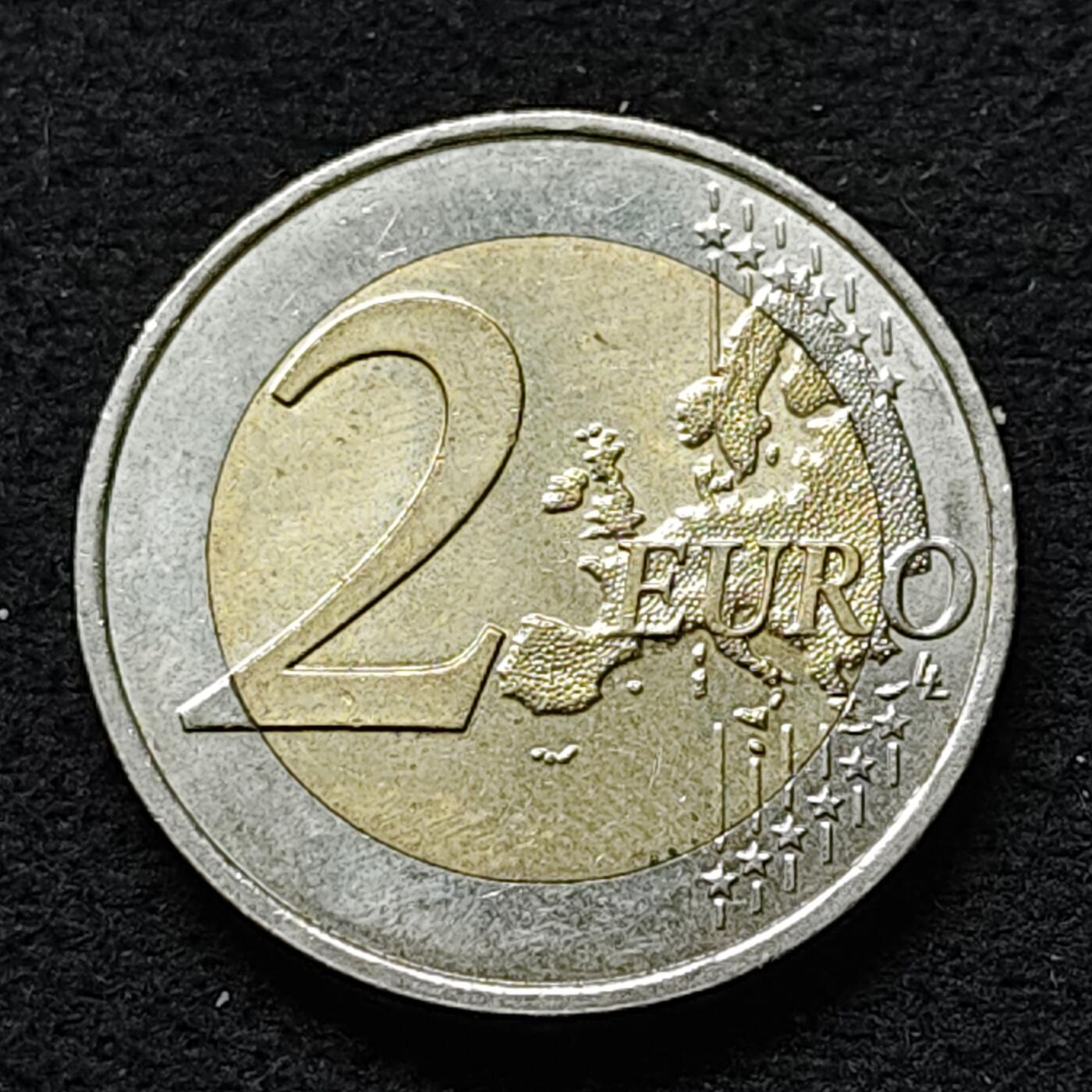 【全场包邮】纯粹捡漏拍480场（免费代拍第17场） 摩纳哥2013年2欧元加入联合国20周年双色纪念币