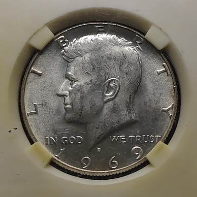 【全场包邮】纯粹捡漏拍480场（免费代拍第17场） - 美国1969年肯尼迪半元银币