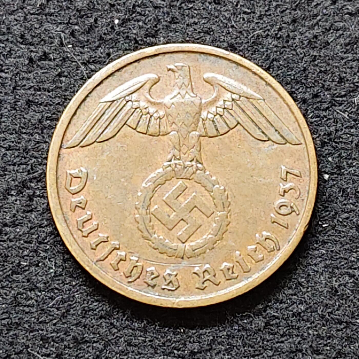 【全场包邮】纯粹捡漏拍480场（免费代拍第17场） 德国第三帝国1937年2芬妮