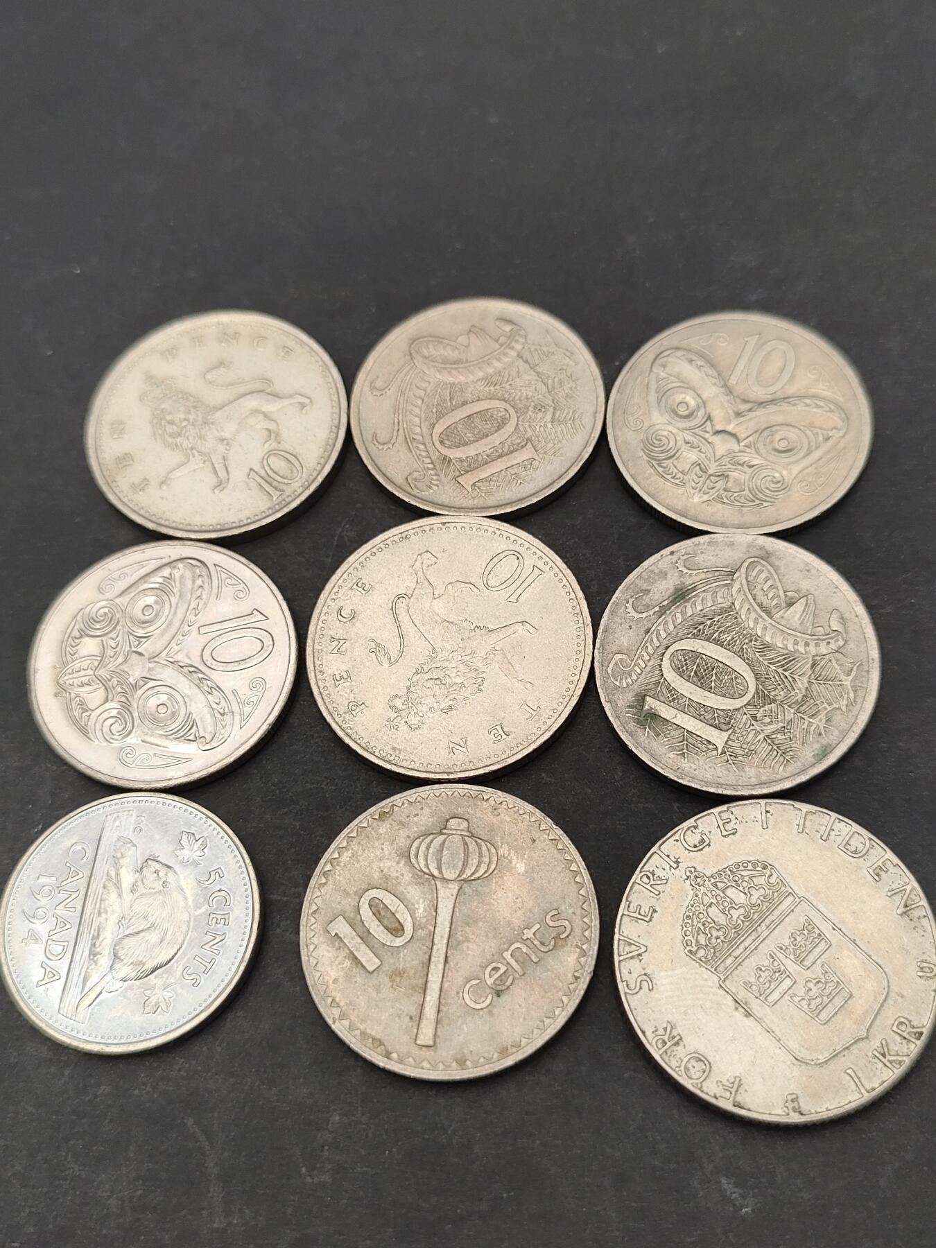 猩哥外币小铺➨【第203场】 钱币9个