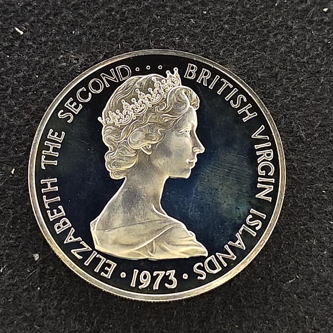 【全场包邮】纯粹捡漏拍480场（免费代拍第17场） 维尔京群岛1973年50分褐鹈鹕精制币