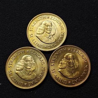 【全场包邮】纯粹捡漏拍480场（免费代拍第17场） - 南非不同年份带光好品吕贝克1便士3枚一组