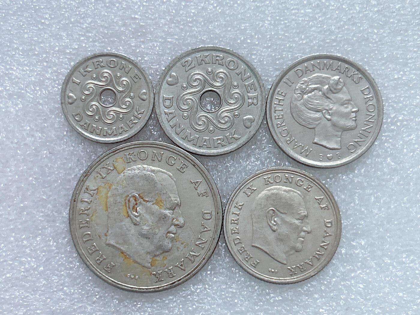 第一海外回流一元起拍收藏 散集专场  第271期 丹麦克朗硬币 5枚