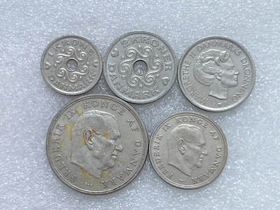 第一海外回流一元起拍收藏 散集专场  第271期 - 丹麦克朗硬币 5枚