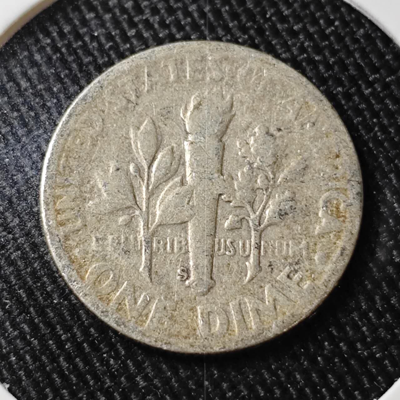 KK钱币收藏小铺 （套币 好品/批量散币 银币）专场  2月预留时间 周末发货   1946美国10分银币