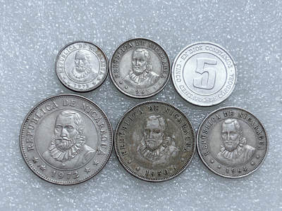 第一海外回流一元起拍收藏 散集专场  第271期 - 尼加拉瓜不同面值硬币 6枚