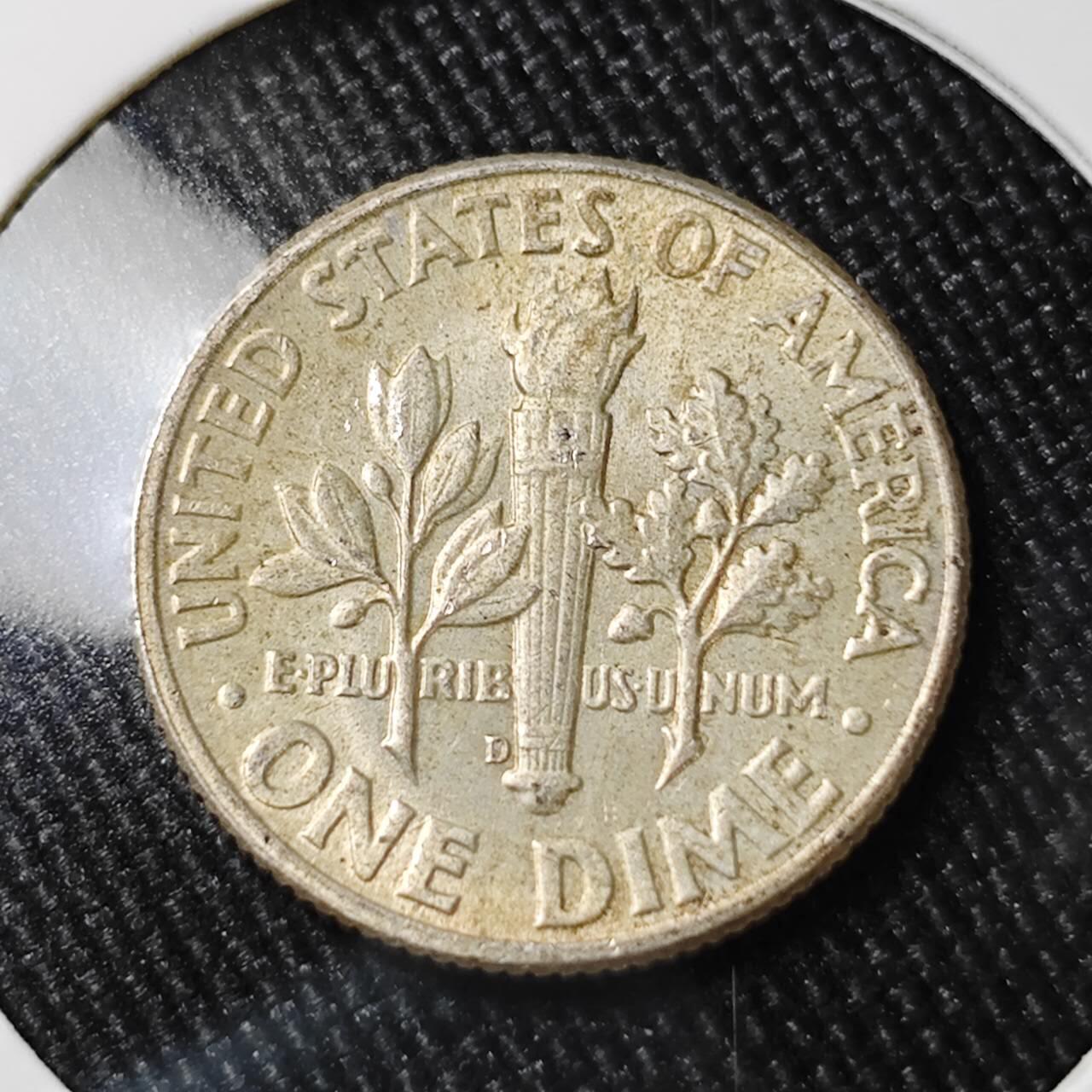 KK钱币收藏小铺 （套币 好品/批量散币 银币）专场  2月预留时间 周末发货   1964美国10分银币 好品