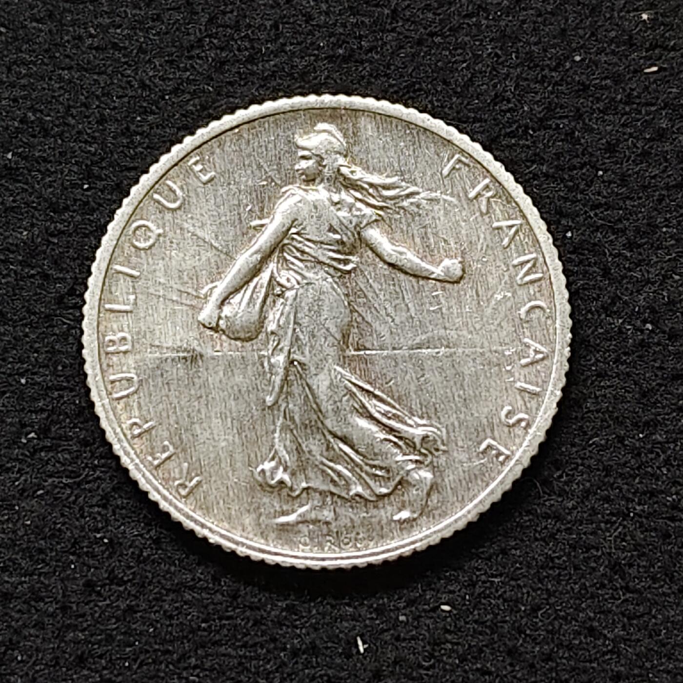 【全场包邮】纯粹捡漏拍480场（免费代拍第17场） 法国1916年播种女神1法郎银币