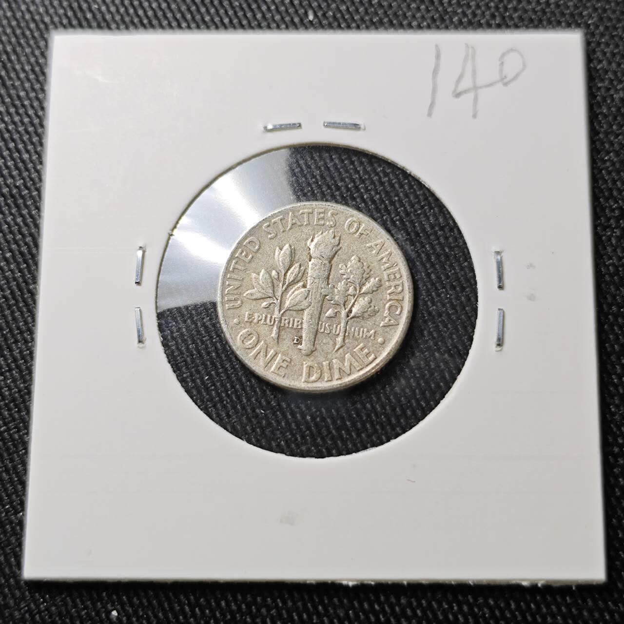 KK钱币收藏小铺 （套币 好品/批量散币 银币）专场  2月预留时间 周末发货   1958美国10分银币