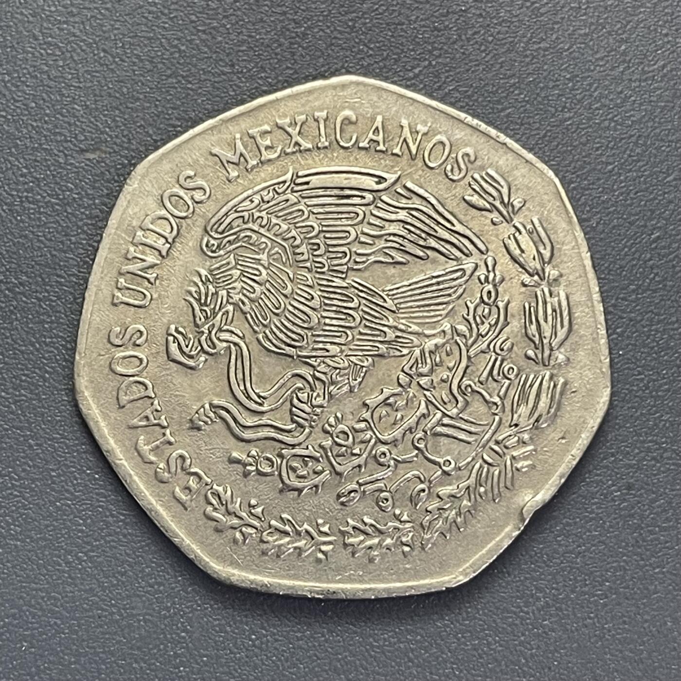 回流1123 墨西哥1976年10比索多边形流通硬币 米格尔·伊达尔戈头像（墨西哥独立战争之父）