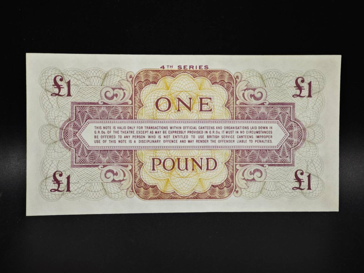 【淘币小摊】实时拍第八百零六拍   纸币场   满百包邮可预留二周 每周一统一发货   英国1镑军票