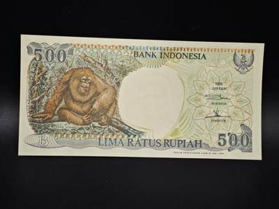 【淘币小摊】实时拍第八百零六拍   纸币场   满百包邮可预留二周 每周一统一发货   - 印尼1992年500卢比纸币