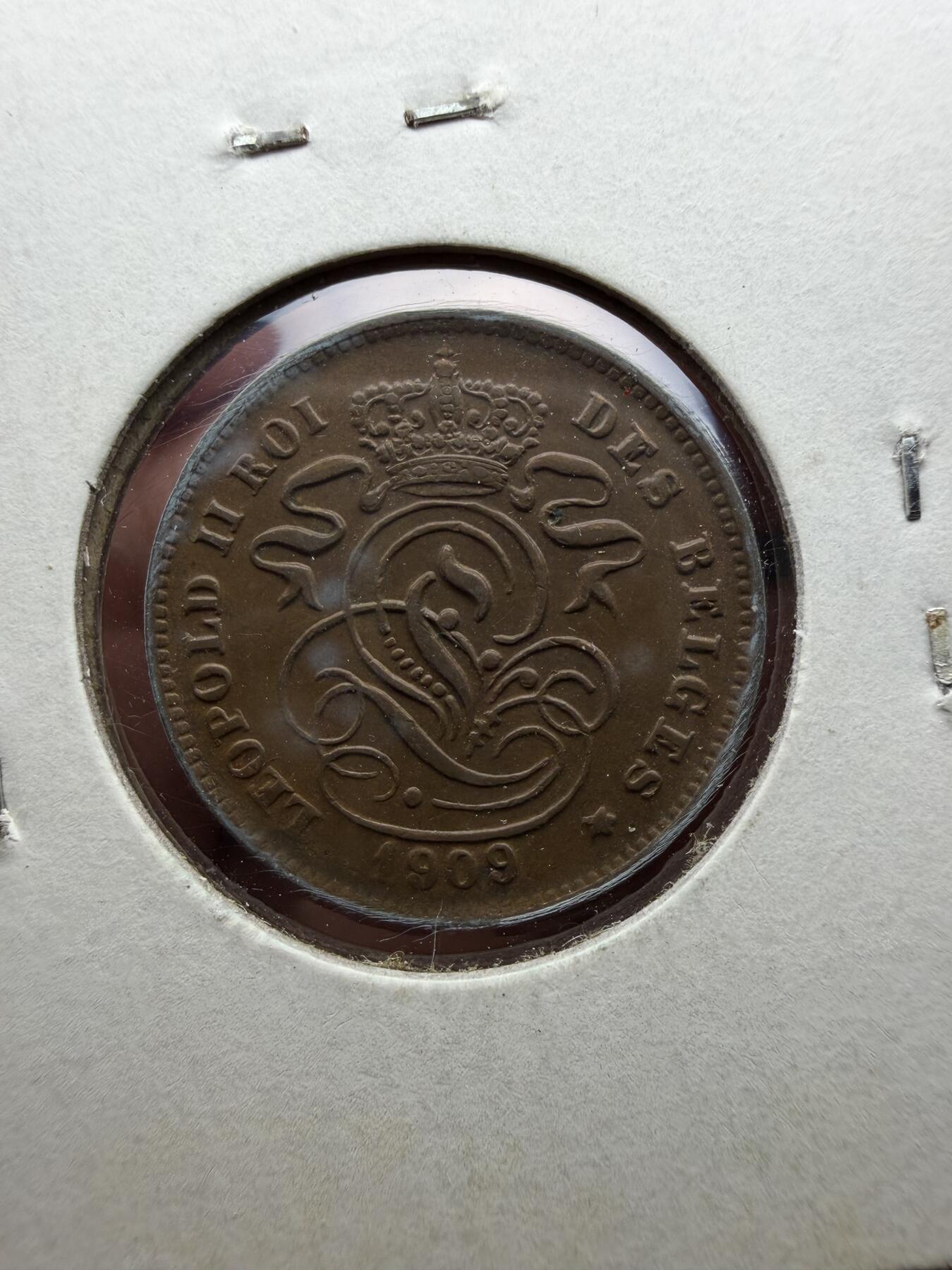 2025年集古藏今外币拍卖第十期-第9场—（总第289拍），可以寄存60天，满160元包邮。 1909年好品比利时2分