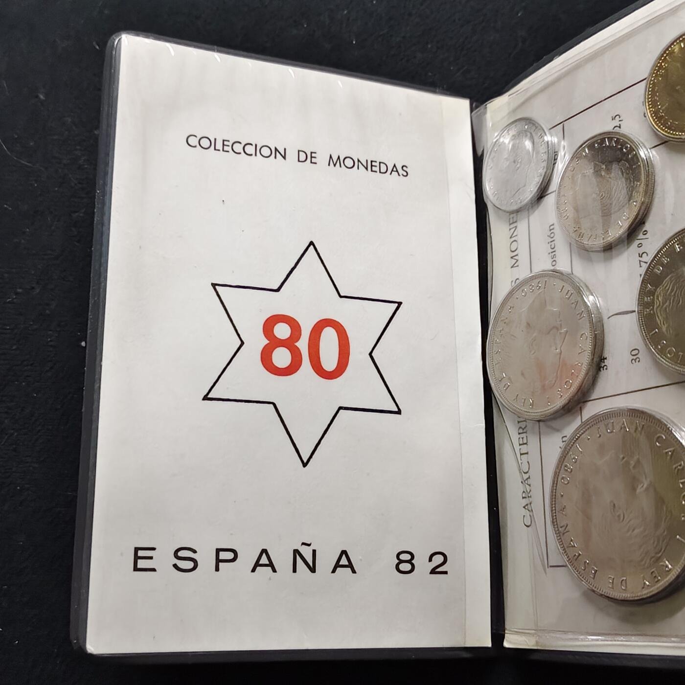 【全场包邮】纯粹捡漏拍480场（免费代拍第17场） 西班牙1980年世界杯官方卡装6枚纪念套币