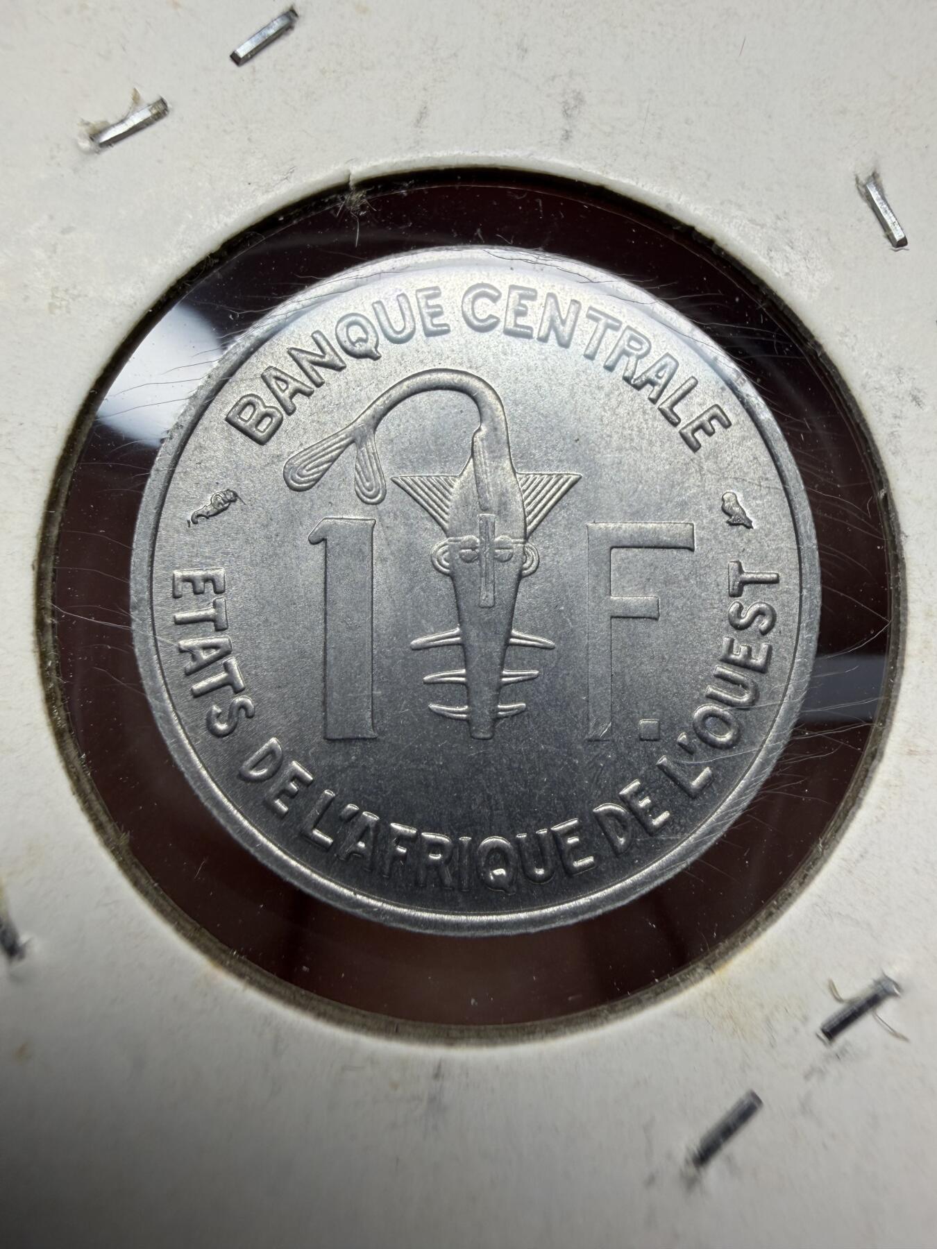 2025年集古藏今外币拍卖第十期-第9场—（总第289拍），可以寄存60天，满160元包邮。 1963年中非1法郎