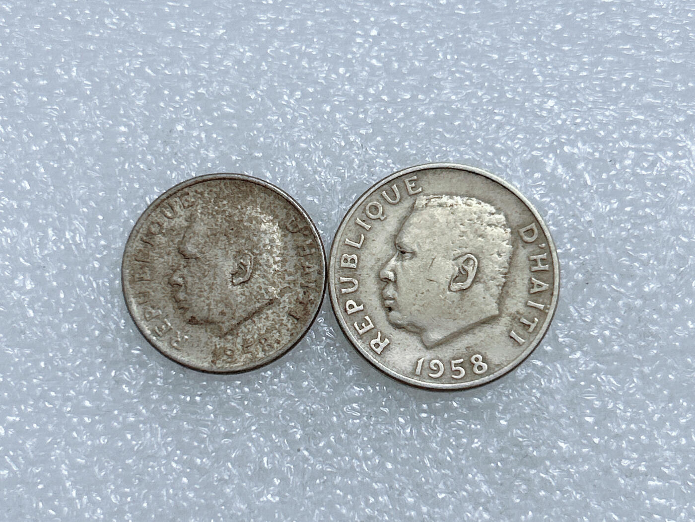 第一海外回流一元起拍收藏 散集专场  第271期 海地1958年硬币 2枚