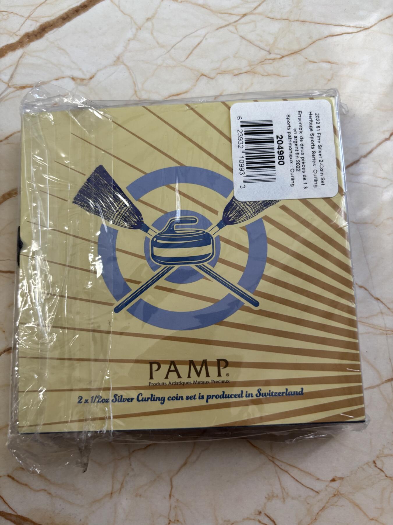 第183期拍卖  所罗门2022年传统体育体育系列冰壶运动银币2枚套，9999银，1/2盎司*2，发行3000枚