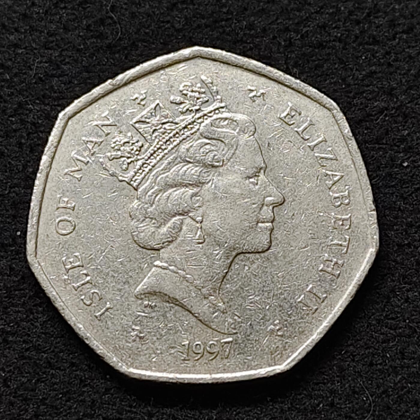 【全场包邮】纯粹捡漏拍480场（免费代拍第17场） 马恩岛1997年50便士TT摩托大奖赛