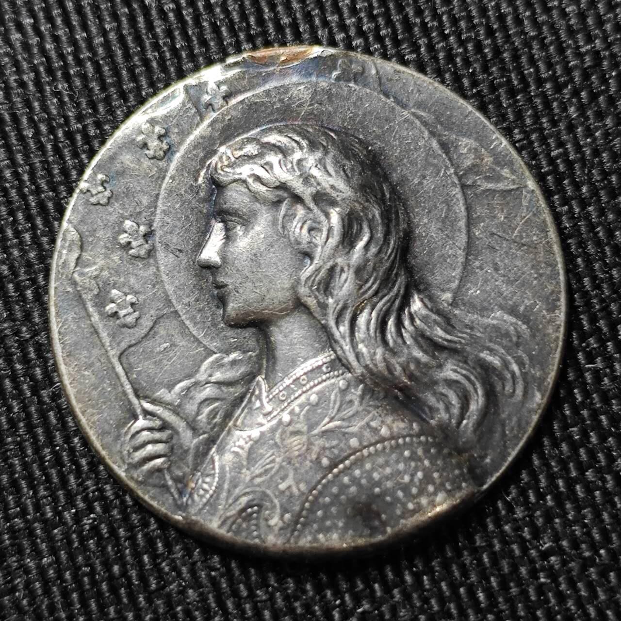 KK钱币收藏小铺 （套币 好品/批量散币 银币）专场  2月预留时间 周末发货  铁镀银人物章 薄