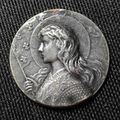 KK钱币收藏小铺 （套币 好品/批量散币 银币）专场  2月预留时间 周末发货 -  铁镀银人物章 薄