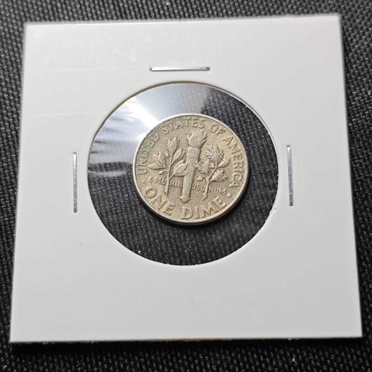 KK钱币收藏小铺 （套币 好品/批量散币 银币）专场  2月预留时间 周末发货   1946美国10分银币 早年份