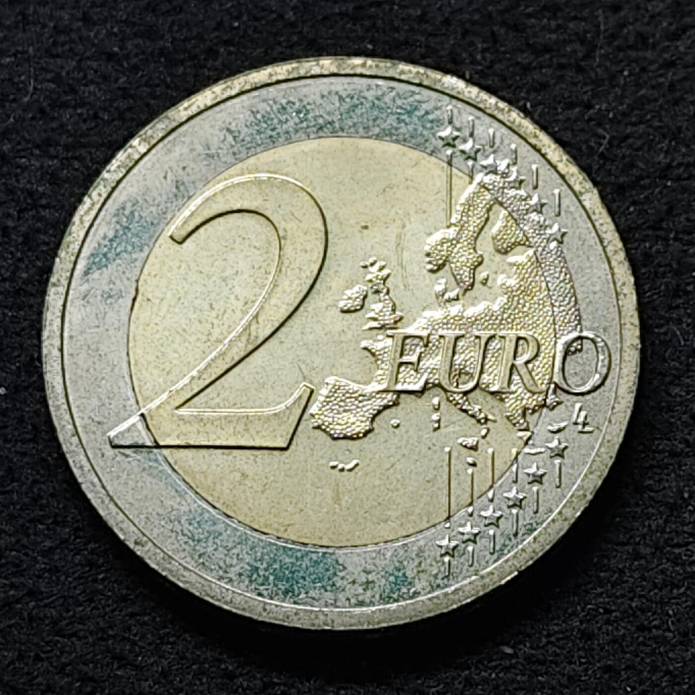 【全场包邮】纯粹捡漏拍480场（免费代拍第17场） 马耳他2012年2欧元制宪史系列1887年多数表决制双色纪念币