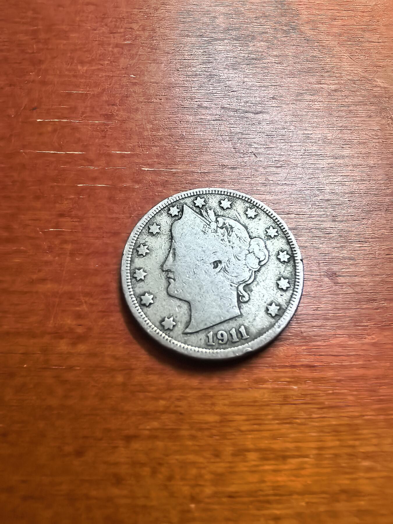 长老汇蛇年精选第七十七场拍卖 1911美国自由女神5分铜镍币，克书60分82美金