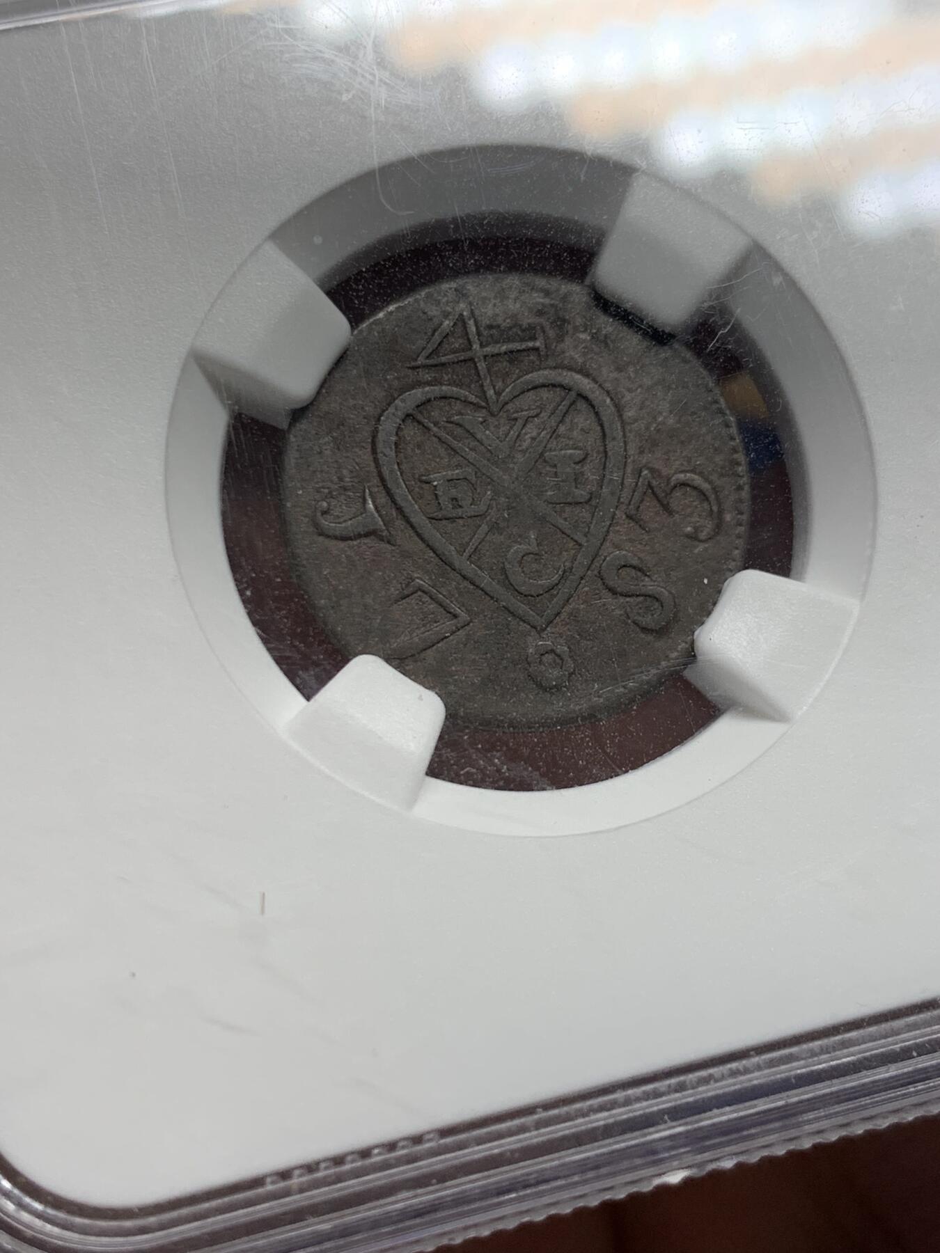 《竞宝斋》第441场 周日，周一，2场连拍 （全场包邮） NGC VF30BN 英属东印度群岛 1783年 苏门答腊 2K铜币