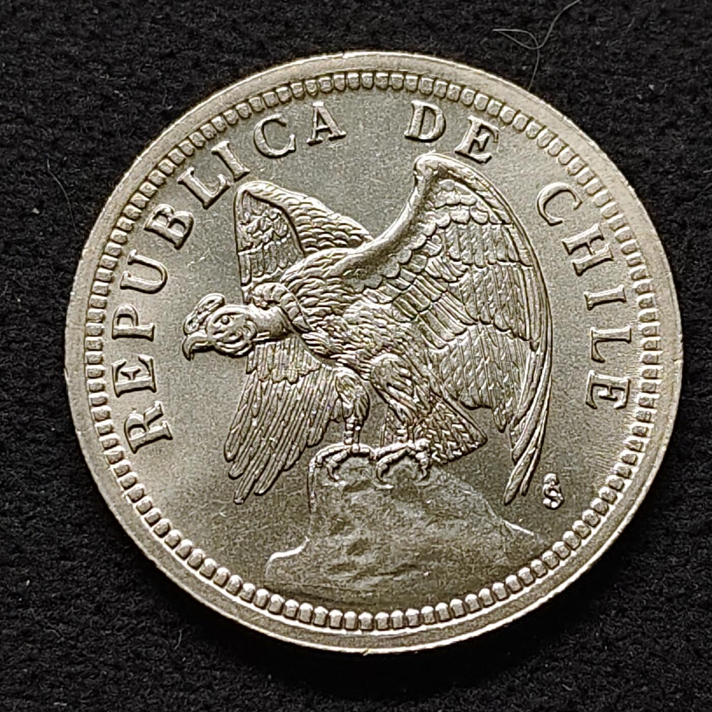 【全场包邮】纯粹捡漏拍480场（免费代拍第17场） 智利1933年安第斯秃鹫1比索 原光BU