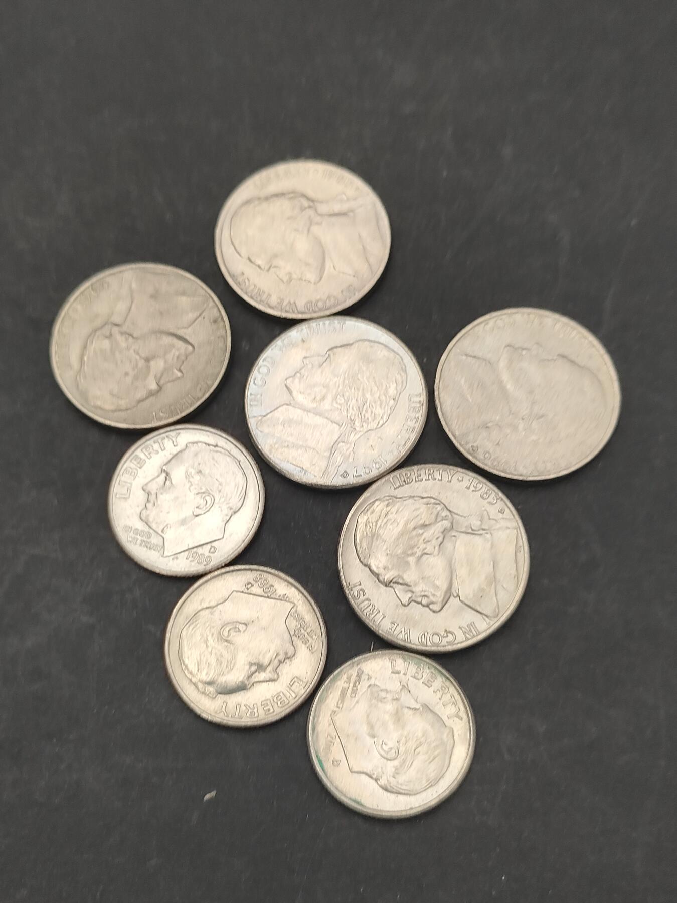 猩哥外币小铺➨【第203场】 美国8个