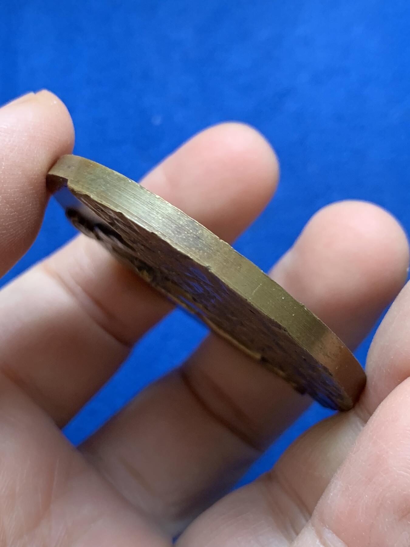 《竞宝斋》第441场 周日，周一，2场连拍 （全场包邮） 法国拉力队预备队铜章，直径49.3MM，59.4g