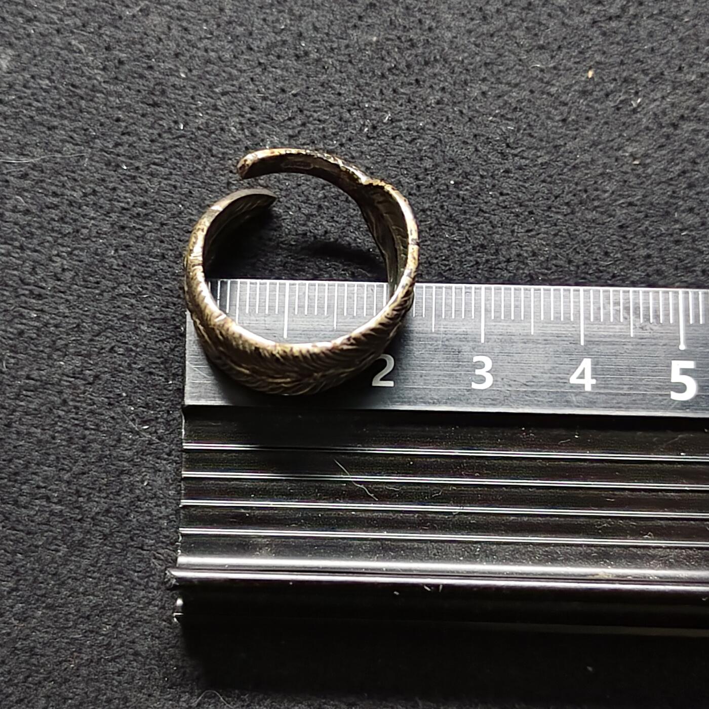 【全场包邮】纯粹捡漏拍480场（免费代拍第17场） 【杂件】仿羽毛型指环