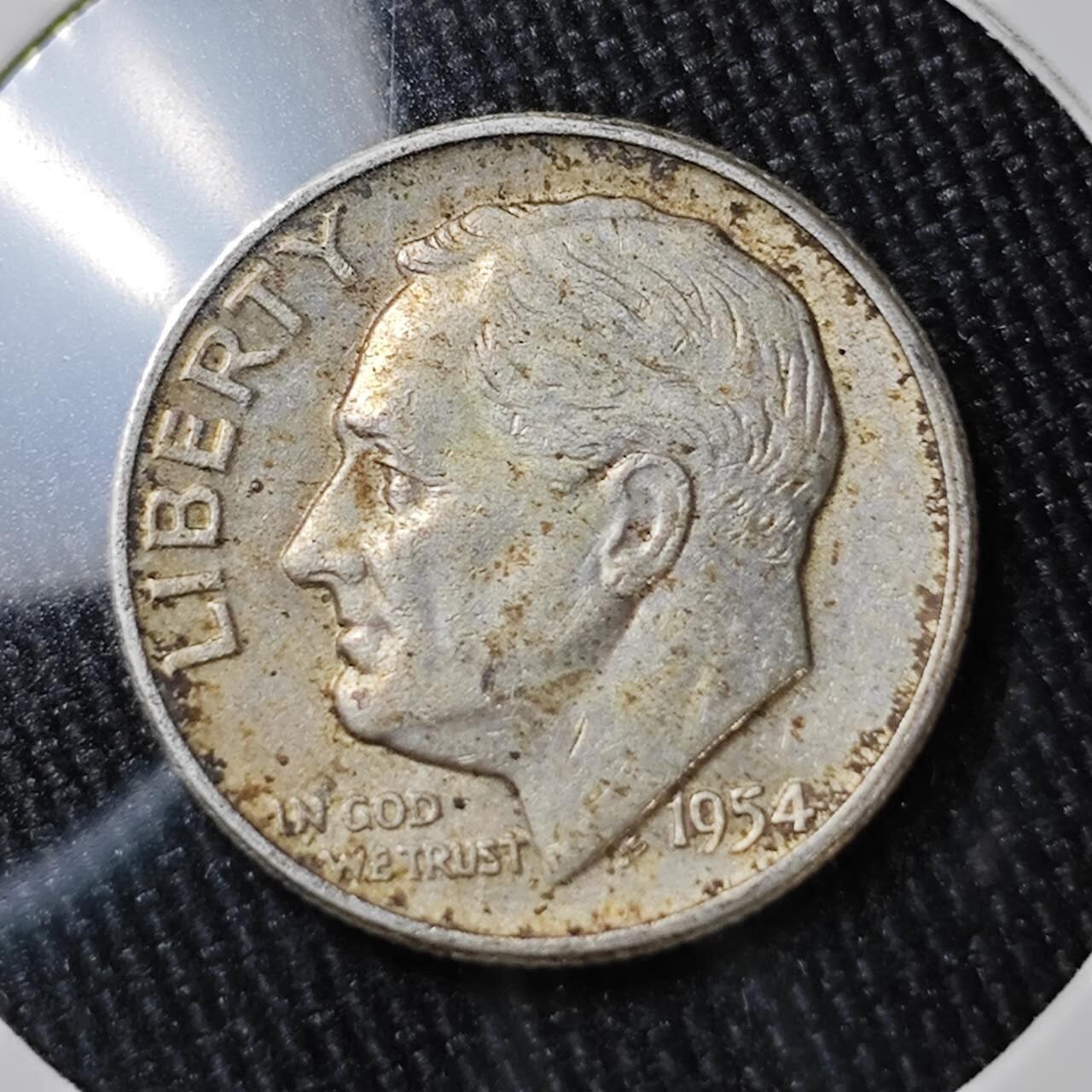 KK钱币收藏小铺 （套币 好品/批量散币 银币）专场  2月预留时间 周末发货   1954美国10分银币