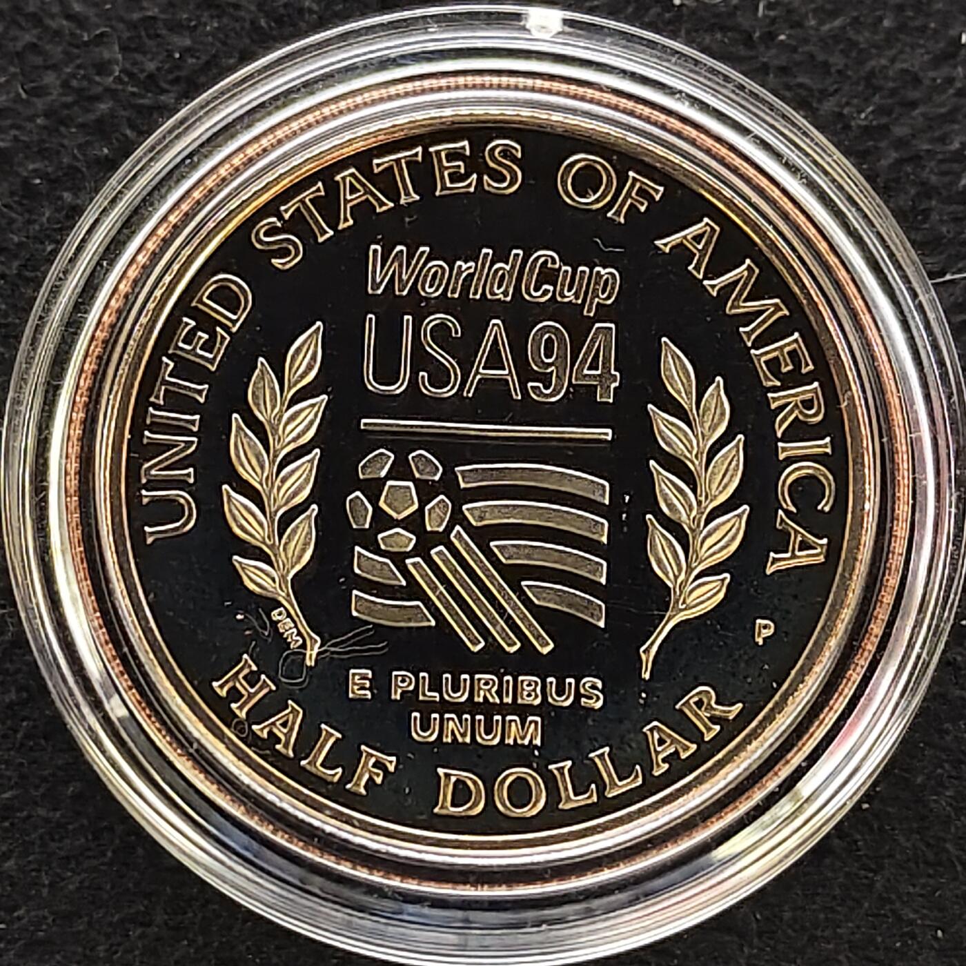 【全场包邮】纯粹捡漏拍480场（免费代拍第17场） 美国1994年半元美国世界杯精制纪念币