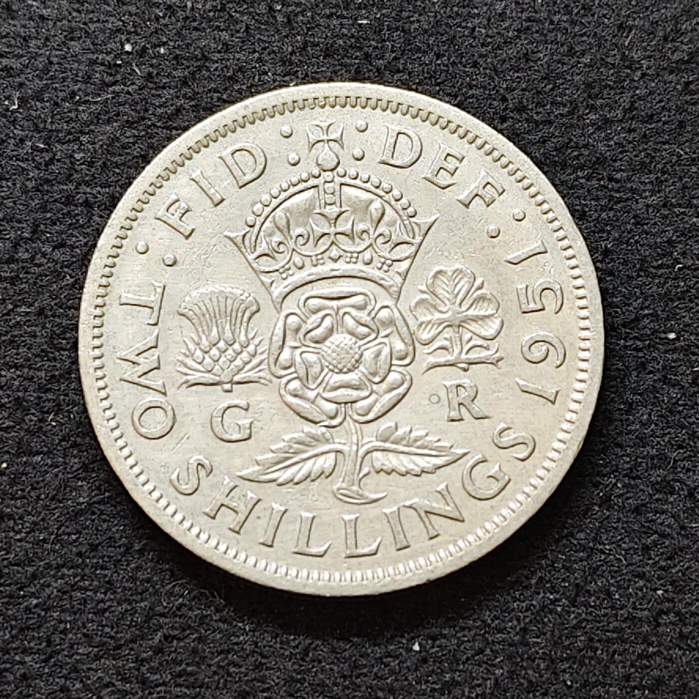 【全场包邮】纯粹捡漏拍480场（免费代拍第17场） 英国1951年乔治六世2先令