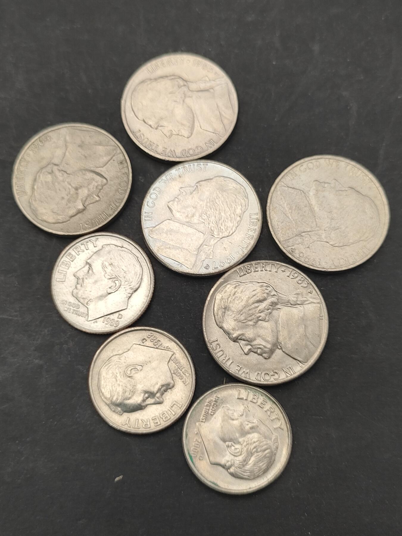 猩哥外币小铺➨【第203场】 美国8个