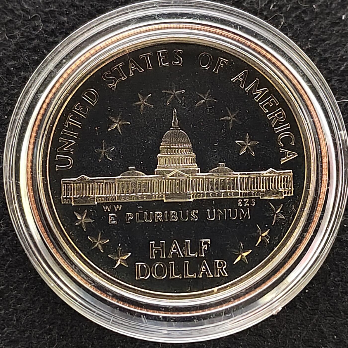 【全场包邮】纯粹捡漏拍480场（免费代拍第17场） 美国1989年半元国会成立200周年精制纪念币