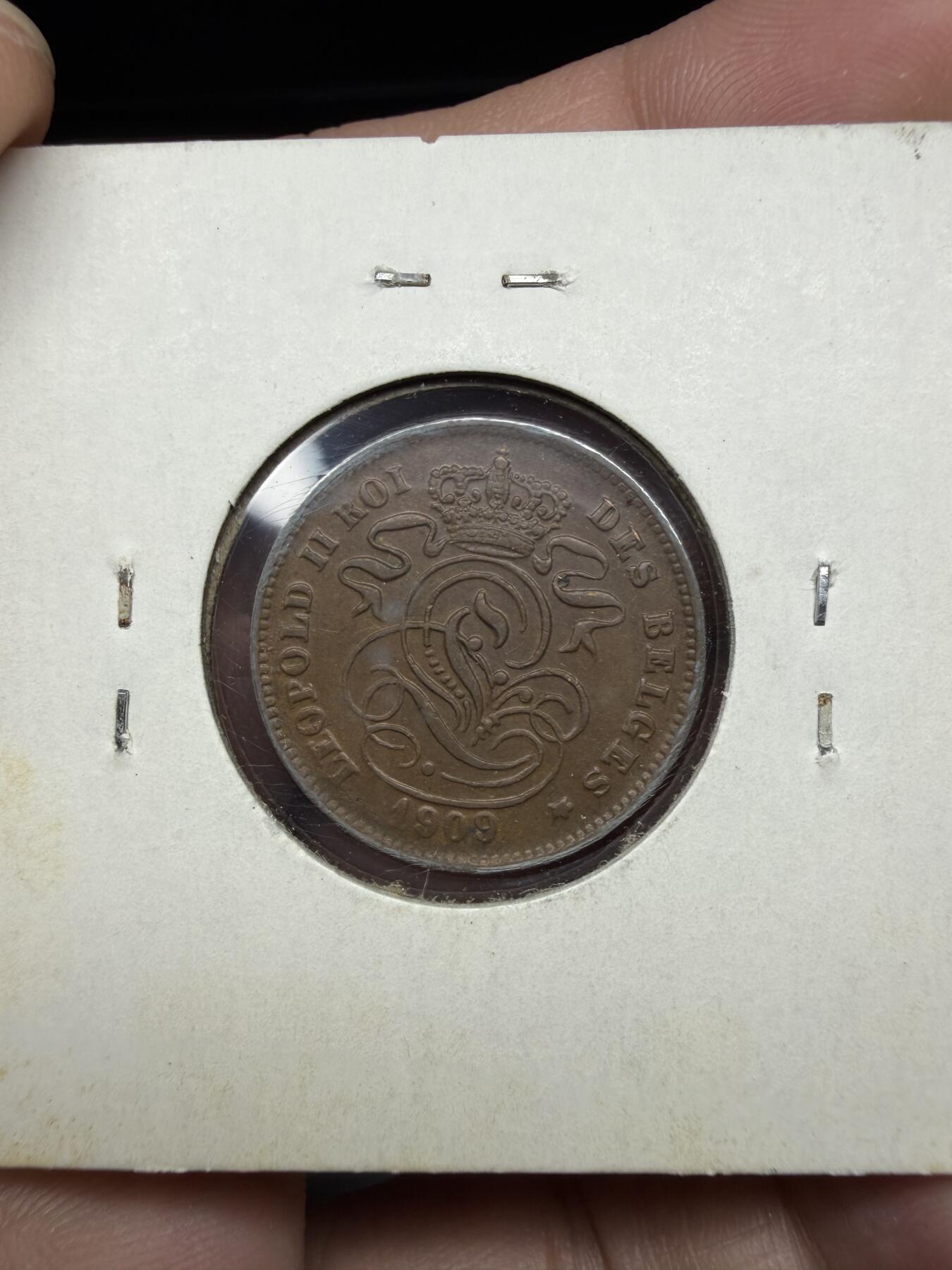 2025年集古藏今外币拍卖第十期-第9场—（总第289拍），可以寄存60天，满160元包邮。 1909年好品比利时2分