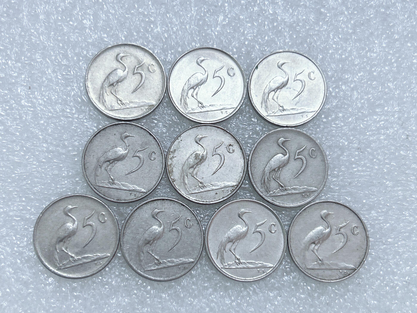 第一海外回流一元起拍收藏 散集专场  第271期 南非5分硬币 10枚