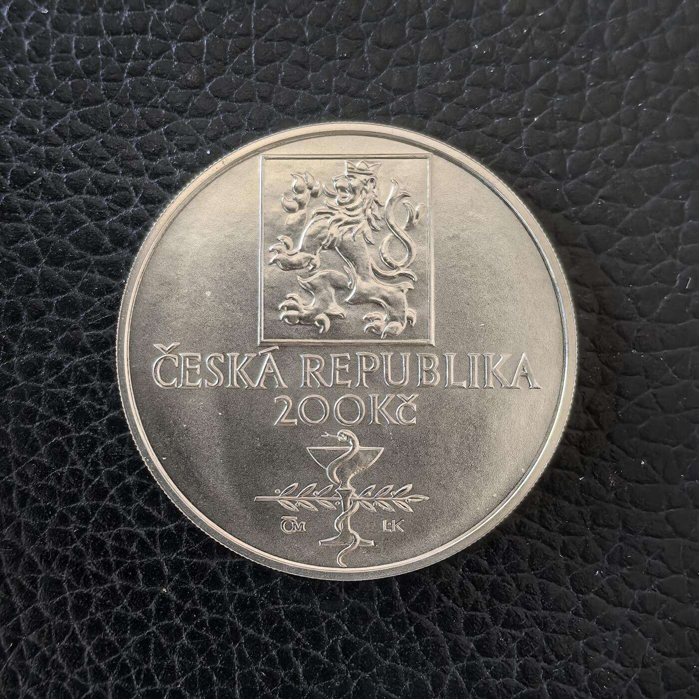 道一币馆币章第一百五十七场 捷克2003年奥地利艺术家约瑟夫 托马耶诞辰150周年200克朗银币  13g 900s 18500