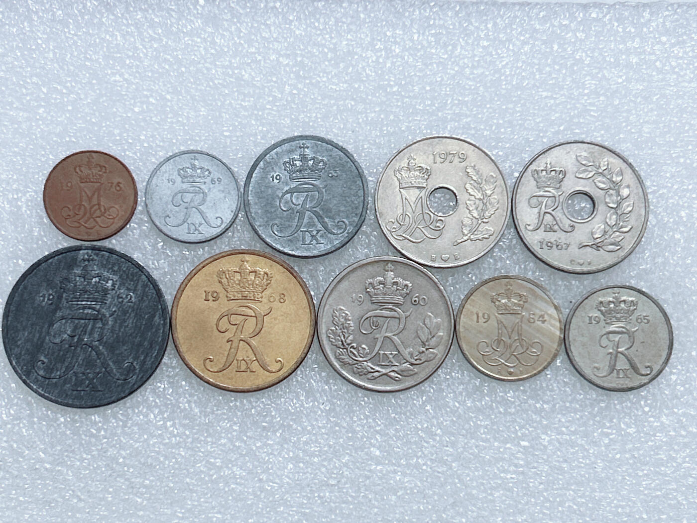 第一海外回流一元起拍收藏 散集专场  第271期 丹麦硬币 10枚 无重复