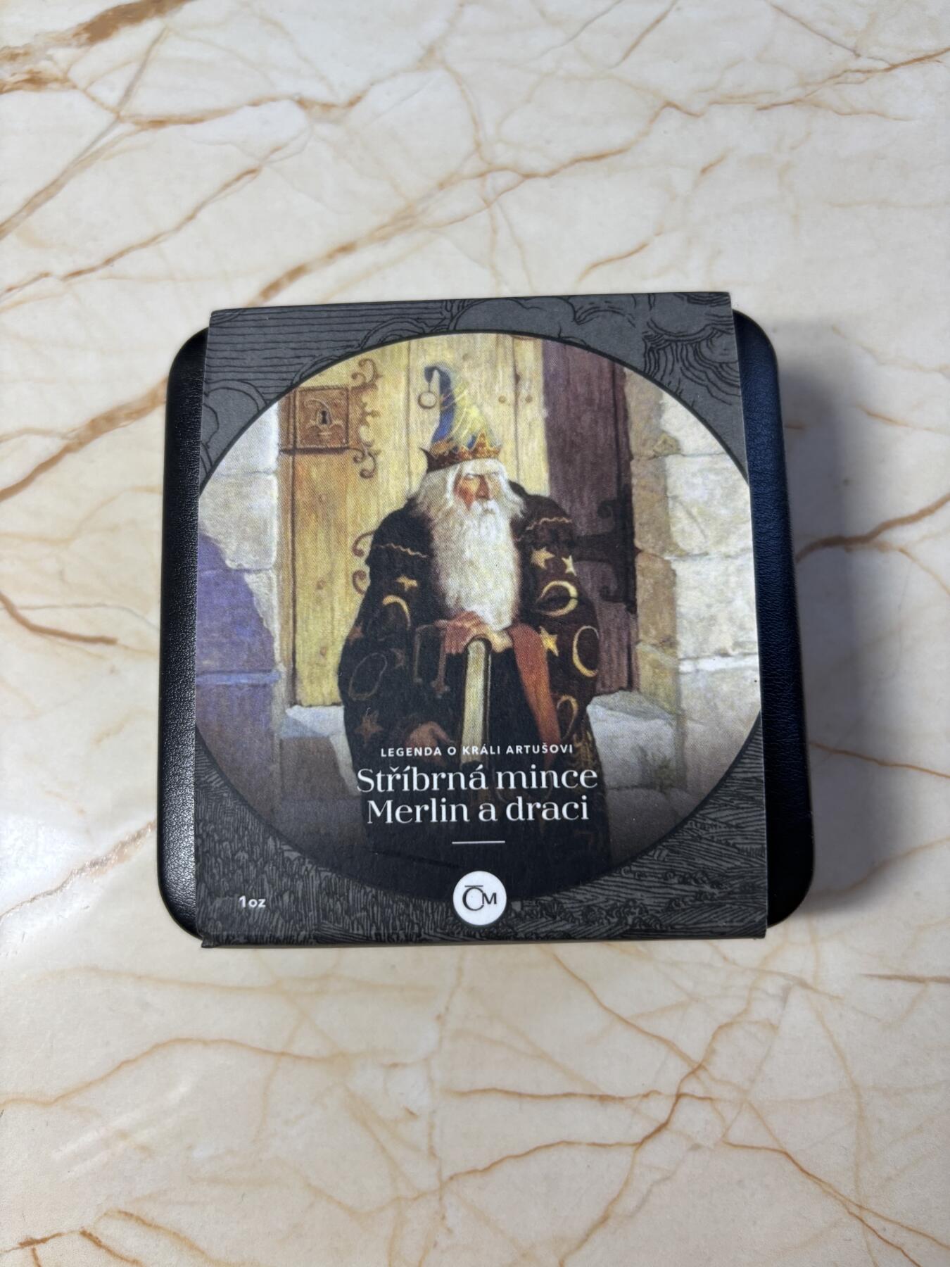 第183期拍卖 纽埃2021年亚瑟王传奇系列巫师梅林1盎司银币，999银，发行1000枚