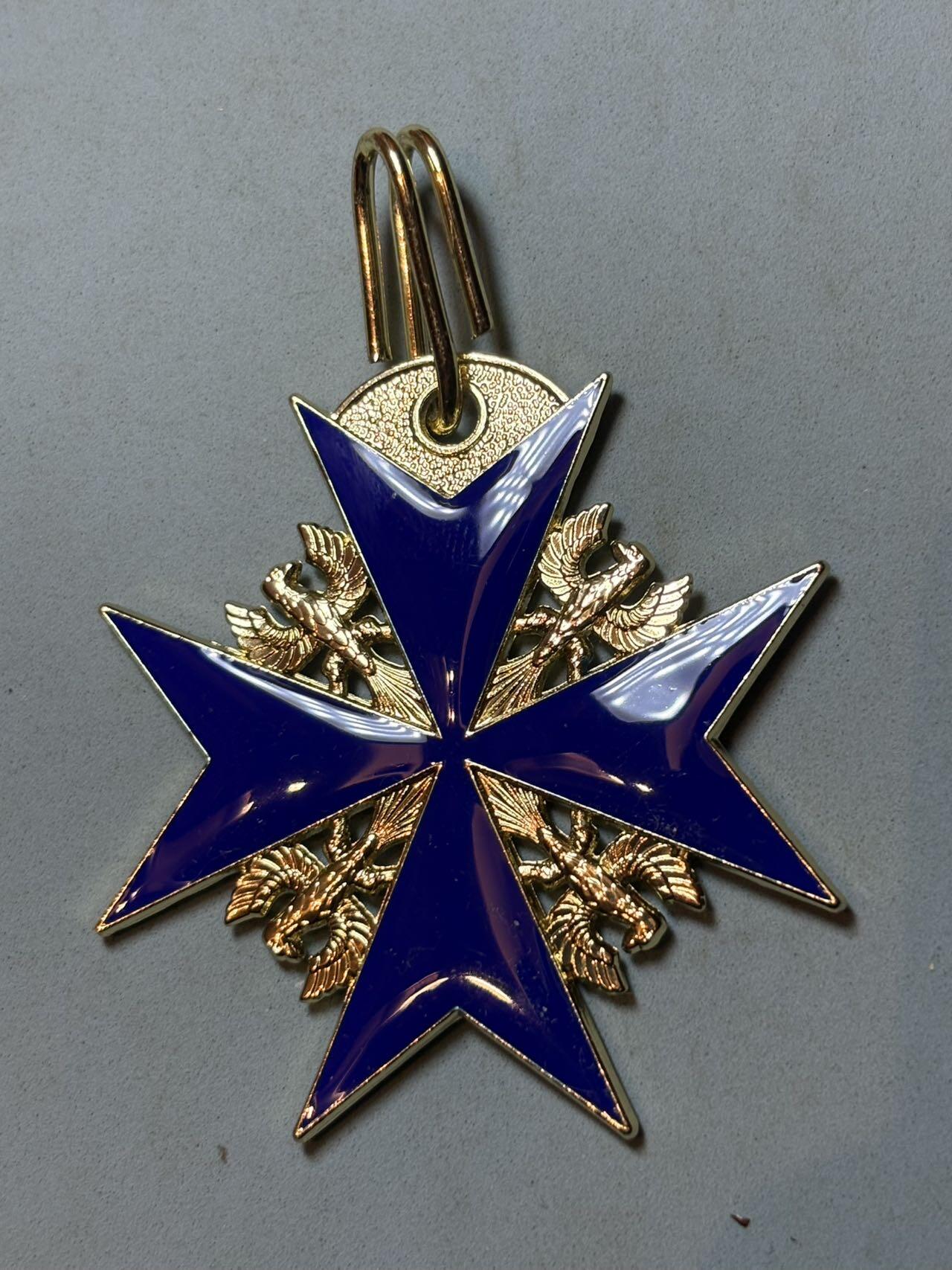 盛世勋华——号角文化勋章邮票专场拍卖第289期 德国（帝国）蓝马克斯勋章 复制