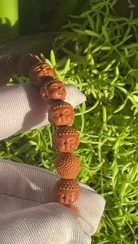 零元拍：猴头雕宝宝佛手串9MM