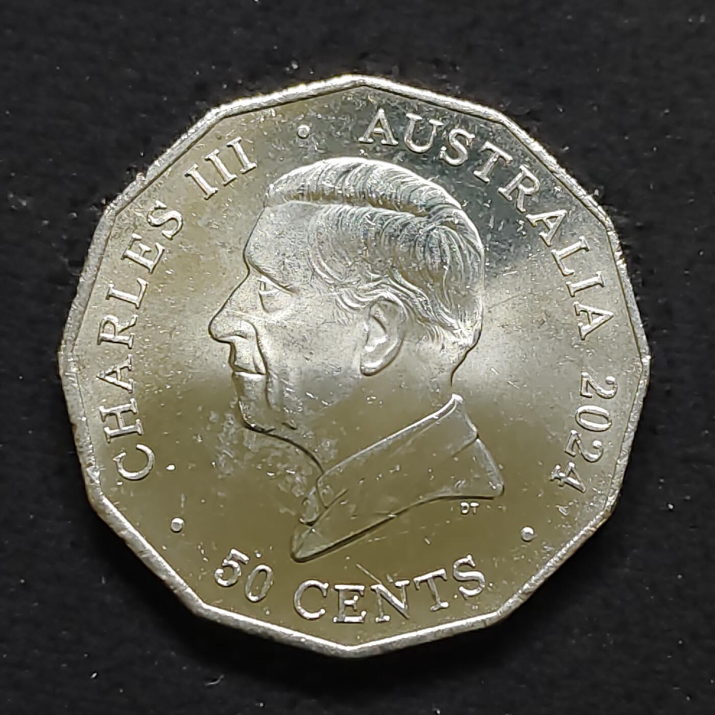 【全场包邮】纯粹捡漏拍480场（免费代拍第17场） 澳大利亚2024年50分全国土著和岛民日纪念委员会50周年纪念币